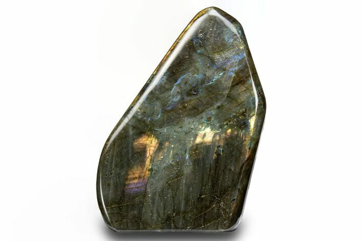 Flashy, Free-Standing Polished Labradorite - Madagascar #325225